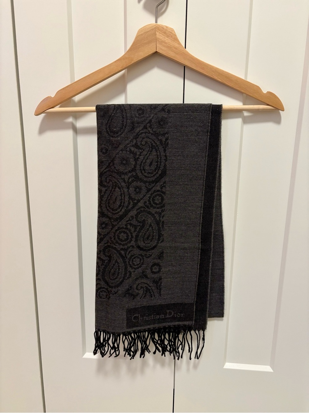 Dior Paisley Wool Scarf